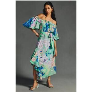 NWOT Oopscool (Anthropologie) Off-The-Shoulder Dress. Size SP. Retails $328